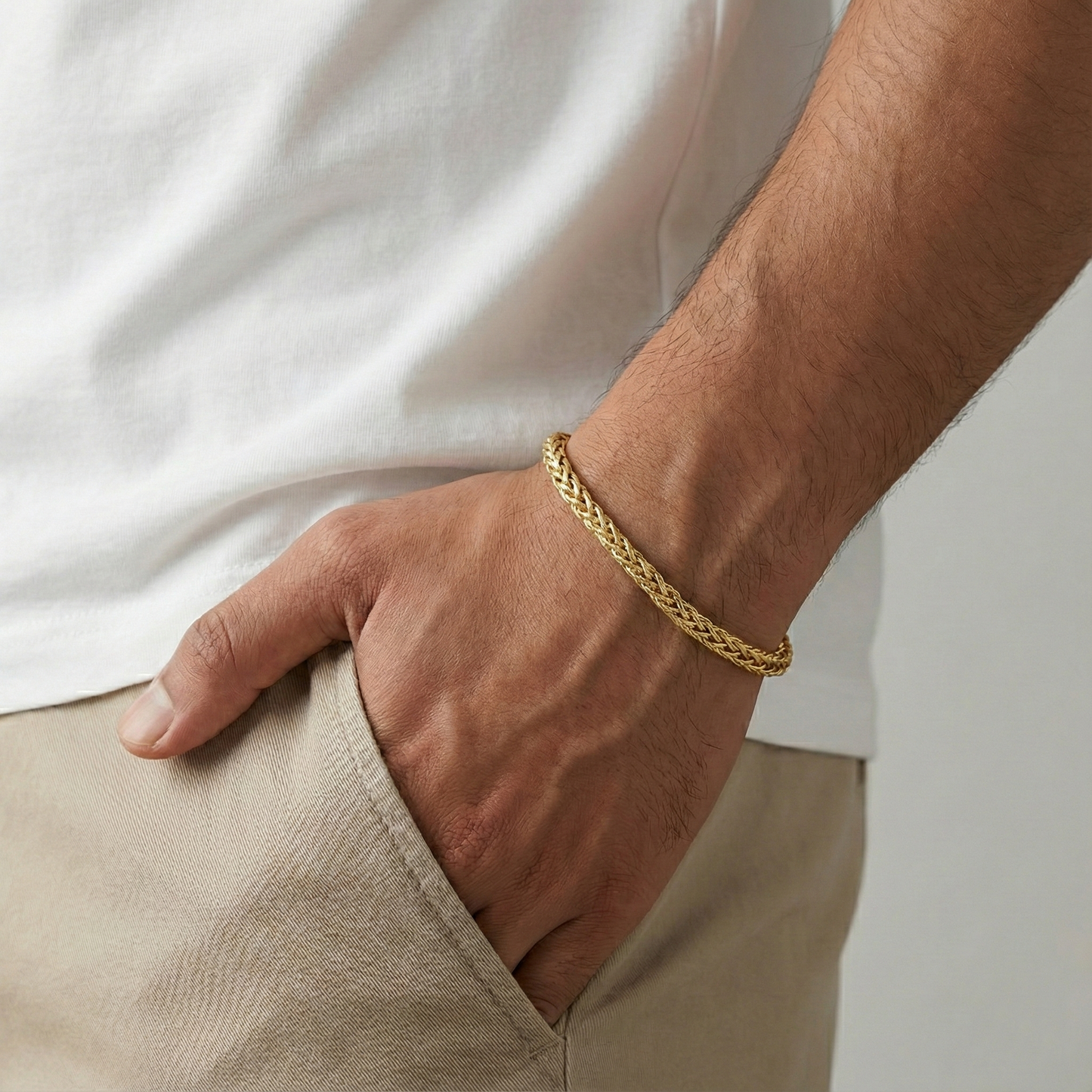 Arivah Braided Gold Bracelet