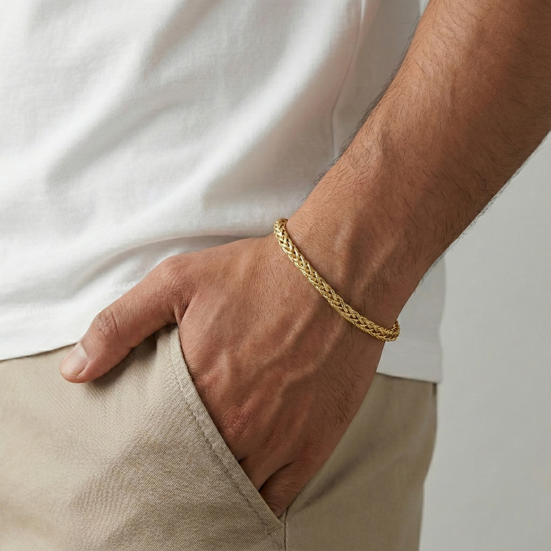 Arivah Braided Gold Bracelet