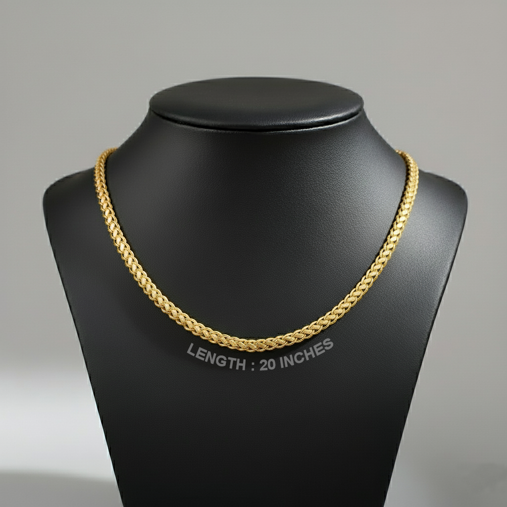 Arivah Interlock – Gold-Plated Braided Chain
