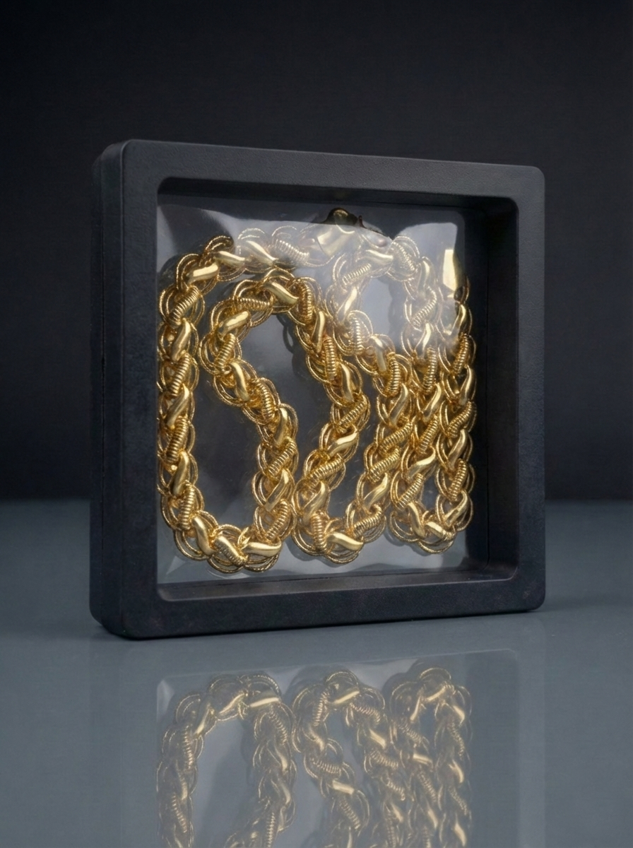 Arivah Interlock – Gold-Plated Braided Chain