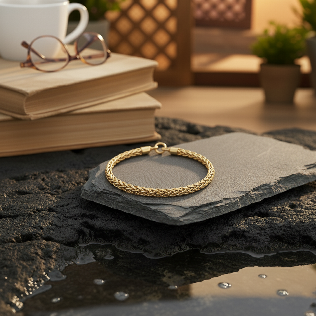 Arivah Braided Gold Bracelet