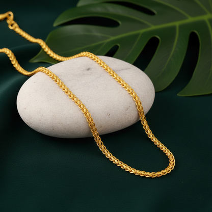 Arivah Interlock – Gold-Plated Braided Chain