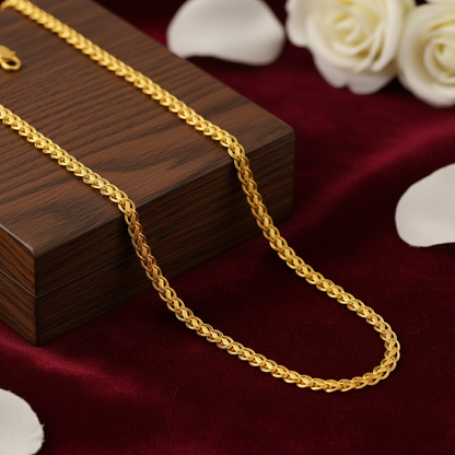 Arivah Interlock – Gold-Plated Braided Chain